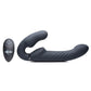 Strap U Ergo-Fit Twist Silicone Inflatable Rechargeable Strapless Strap-On - Black