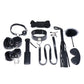 Strict Deluxe 10 Piece Bondage - Black - Set