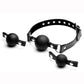 Strict Interchangeable Silicone Ball Gag - Black - Set