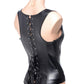 Strict Lace-Up Corset Vest and Thong