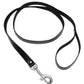 Strict Leather 4 Foot Leash - Black/Metal