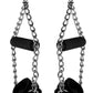 Strict Leather Fur Lined Suspension Cuffs - Black/Metal