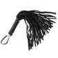Strict Leather Pleather Pleasure Mini Flogger - Black