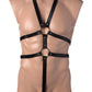 Strict Male Body Harness - Black - One Size
