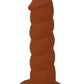 Suga' Daddy Silicone Dildo - Chocolate - 5.5in