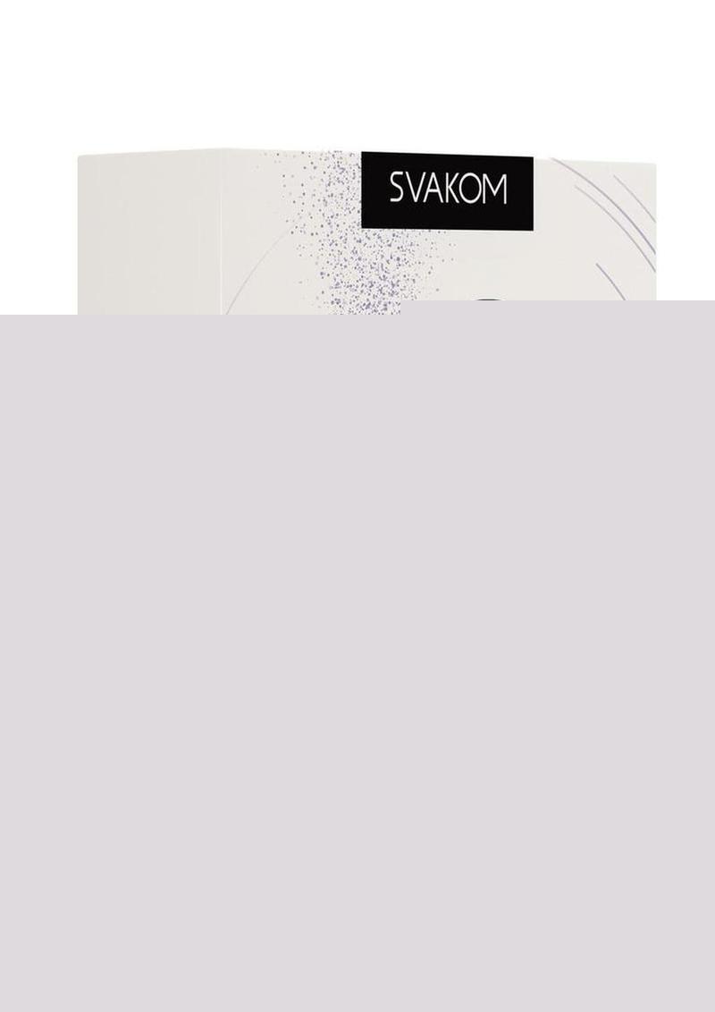 Svakom Pulse Galaxie App Compatible Rechargeable Silicone Clitoral Stimulator with Remote - Black/Midnight