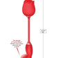 Wild Rose Come Hither Rechargeable Silicone Dual Stimulator with Clitoral Suction - Red