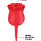 Wild Rose Le Point Rechargeable Silicone Suction Vibrator - Red