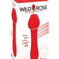 Wild Rose Rechargeable Silicone Suction + Vibrator - Red