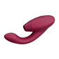 Womanizer Duo 2 Silicone Rechargeable Clitoral and G-Spot Stimulator - Bordeaux/Red