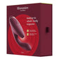 Womanizer Duo 2 Silicone Rechargeable Clitoral and G-Spot Stimulator - Bordeaux/Red