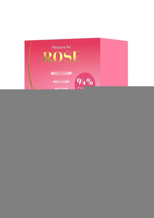 Womanizer Rose Rechargeable Silicone Air Pulse Clitoral Vibrator - Gold/Red