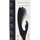 Wonder Vibes Bendable Silicone Rabbit Vibrator - Black