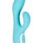 Wonderlust St Tropez Rechargeable Silicone Dual Vibrator - Teals - Teal