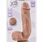 X5 Mister Grande Dildo with Balls - Caramel - 8.5in