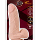 X5 Plus Cock Dildo with Balls - Flesh/Vanilla - 5in