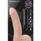 X5 Vibrating Basic 5 Dildo with Balls - Flesh/Vanilla - 5.5in