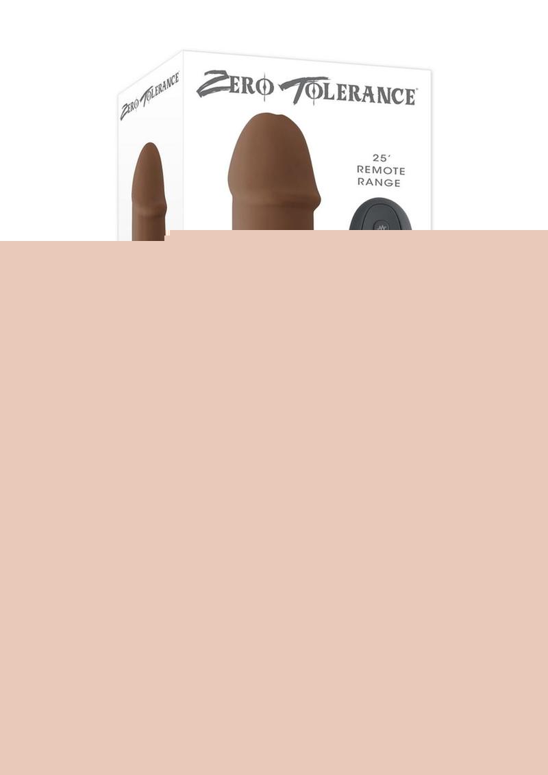 Zero Tolerance Big Boy Extender Rechargeable Silicone Penis Extension with Remote - Chocolate