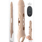 Zero Tolerance Big Boy Extender Rechargeable Silicone Penis Extension with Remote - Vanilla