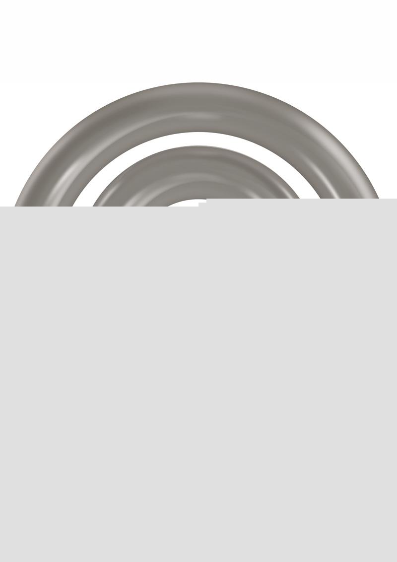 Zero Tolerance Bullseye Double Loop Cock Ring with Ball Strap - Smoke