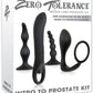 Zero Tolerance Intro to Prostate Silicone with Movie and Lube - Black - 4 Piece Kit