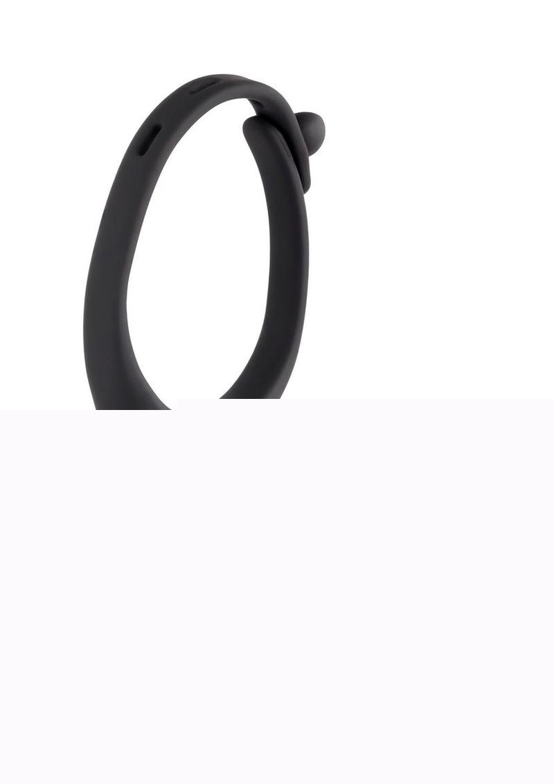 Zero Tolerance Mr. Tickler Rechargeable Silicone Cock Ring with Remote Control - Black