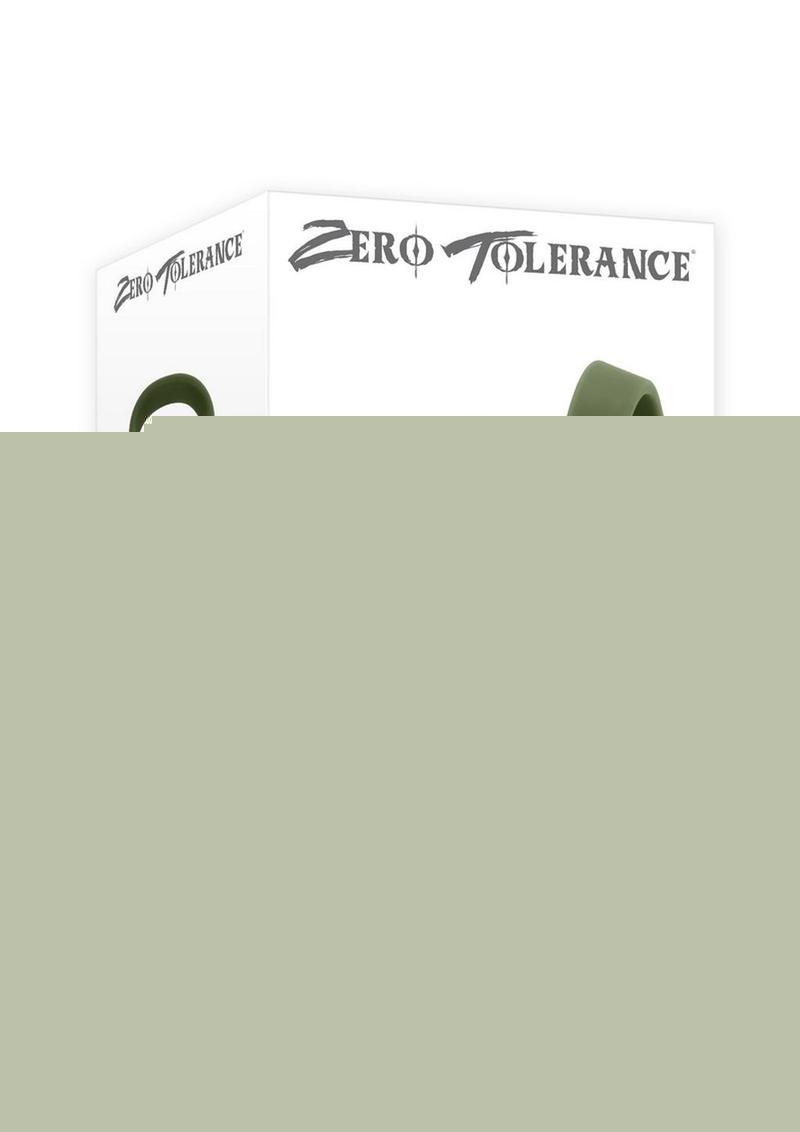 Zero Tolerance Nutty Buddy Rechargeable Silicone Dual Cock Ring - Green