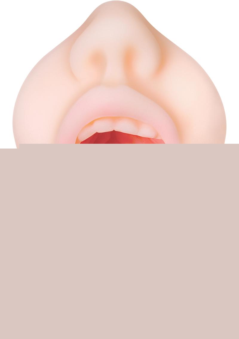 Zero Tolerance Real Mouth Stroker Masturbator with DVD - Vanilla