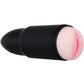 Zero Tolerance Shell Shock Rechargeable Vibrating Pussy Stroker with DVD Download - Black
