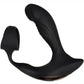Zero Tolerance Strapped and Tapped Silicone Vibrating Prostate Stimulator with Remote Control - Black