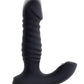 Zero Tolerance Striker Rechargeable Silicone Thrusting Anal Vibrator with Remote Control - Black