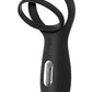Zero Tolerance The Rechargeable Silicone Torpedo Vibrating Cock Ring - Black