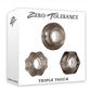 Zero Tolerance Triple Thick Cock Ring Kit - Smoke - 3 Piece Kit