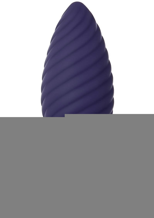 Zero Tolerance Wicked Twister Rechargeable Silicone Vibrating Butt Plug - Purple