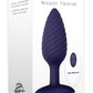 Zero Tolerance Wicked Twister Rechargeable Silicone Vibrating Butt Plug - Purple