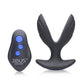 Zeus Electro-Spread 64x Vibrating and E-Stim Silicone Rechargeable Butt Plug with Remote Control - Black