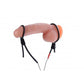 Zeus Electrosex Vigor II Silicone Cock and Ball Ties and Frenum Electro Stimulator - Black/Blue