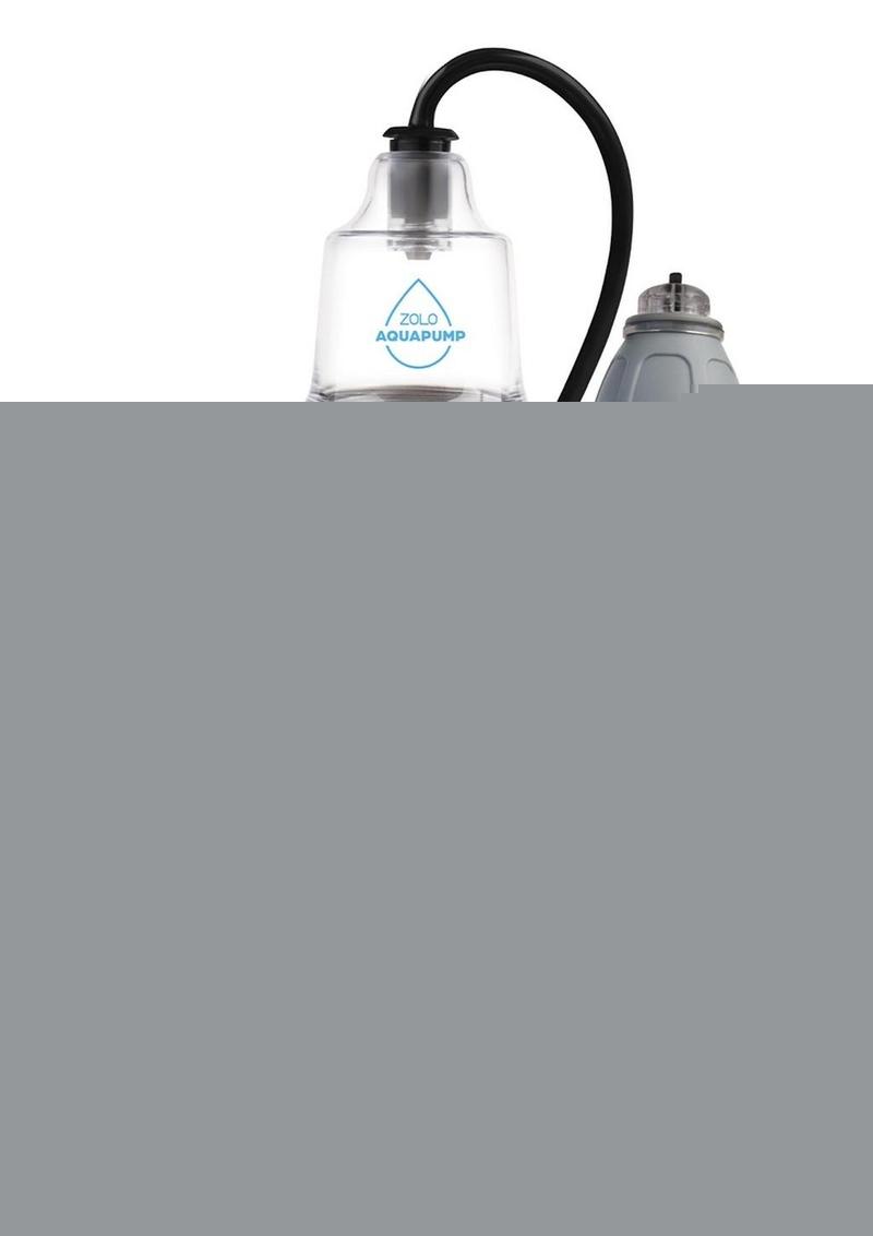 ZOLO Aquapump Compact Silicone Penis Pump - Black/Blue