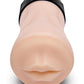 ZOLO Gawk Gawk Rechargeable Silicone Vibrating Deep Throat Blowbot Masturbator - Black/Vanilla