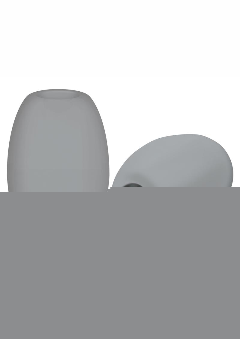 ZOLO Squeezable Mini Bubble Masturbator - Gray/Grey