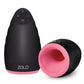 ZOLO Warming Dome Rechargeable Vibrating Masturbator - Black/Pink